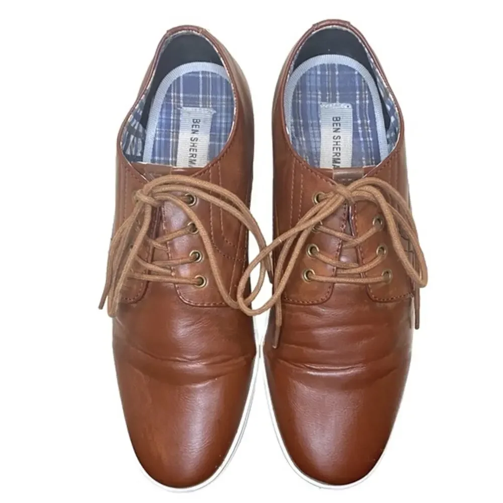 BEN SHERMAN Parnell Vegan Leather‎ Oxford Sneaker Size 9.5
